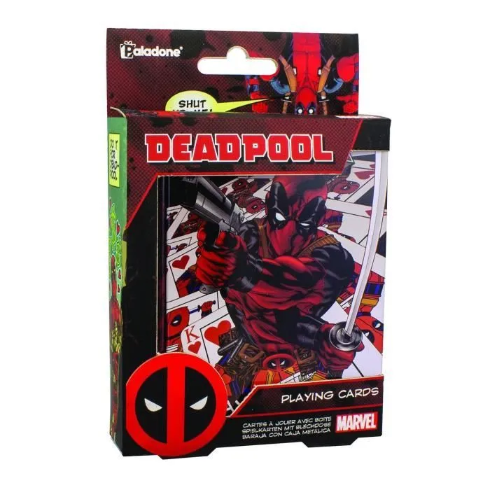 Jeu de cartes - Marvel Deadpool - Rouge - Close Up - Carton-Métal - 2 joueurs ou plus-2