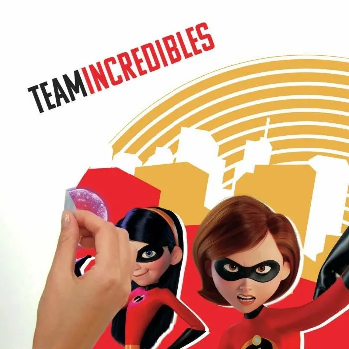 Sticker géant repositionnable Les Indestructibles 2 DISNEY - 3,3 cm, 2,54 cm by 37,85 cm, 40,89 cm-1