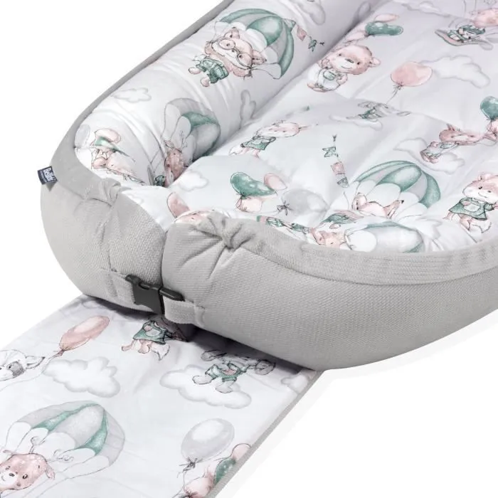 Bellochi Reducteur de Lit Bebe Cale Bebe pour Lit Cocon Bebe - 100% Coton 90 x 60cm - Nid de Bebe Baby Nest – Loom-2