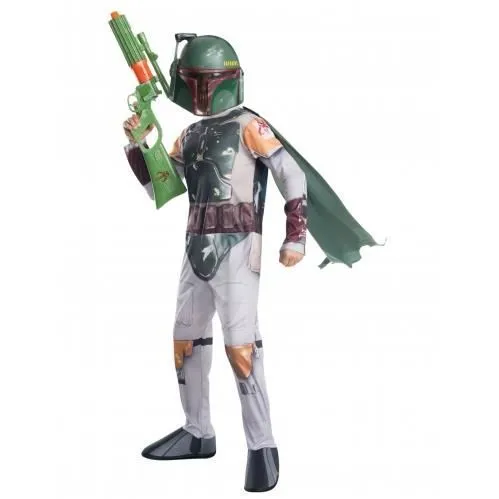 Déguisement - Star Wars - Boba Fett - Vert - Enfant - PVC-0