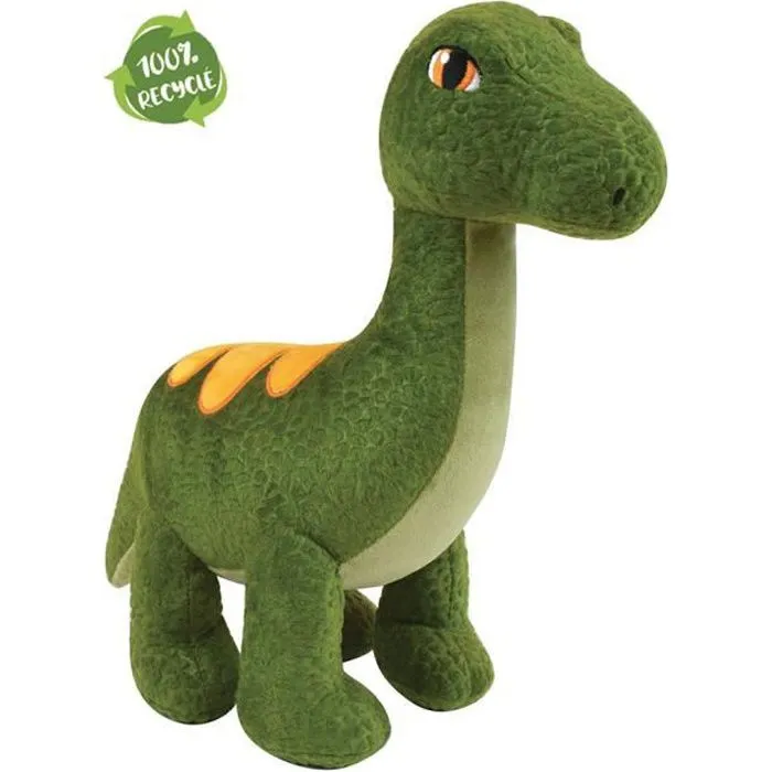 Diplodocus +--39 cm, Peluche Dinosaure 100% recyclée issue de bouteilles plastiques (existe aussi en peluche T-Rex)-0