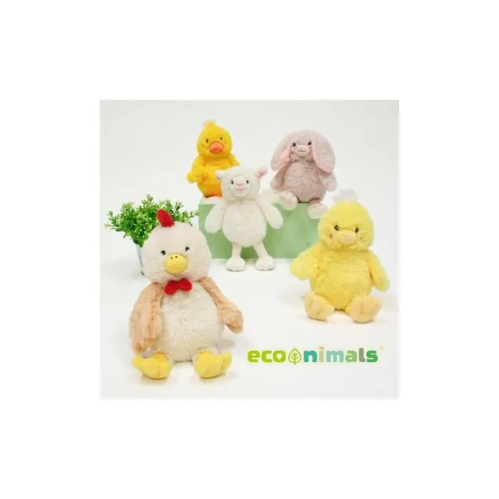 Peluche - Gipsy Toys - Econimals de Pâques - Agneau - 15 cm - Éco-responsable-3