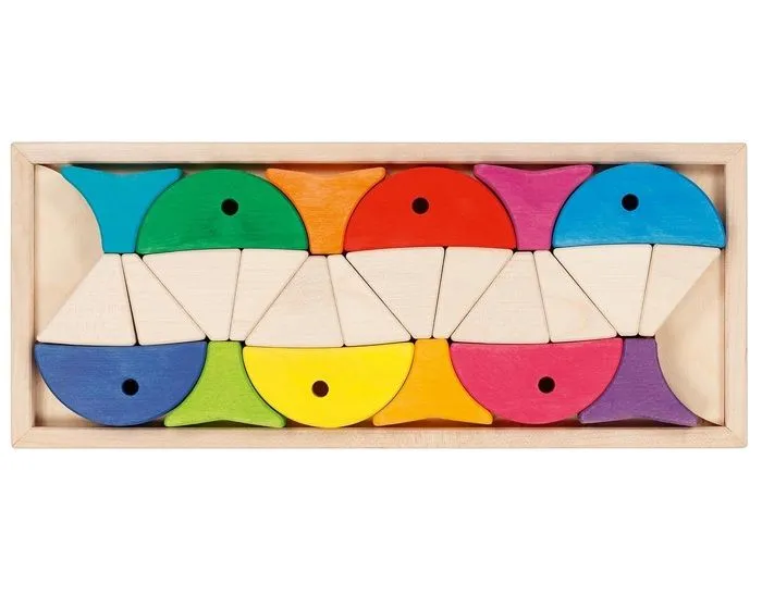 Jeu d'apprentissage - NO NAME - Coffret de construction poisson - Multicolore - Vert - Mixte-1