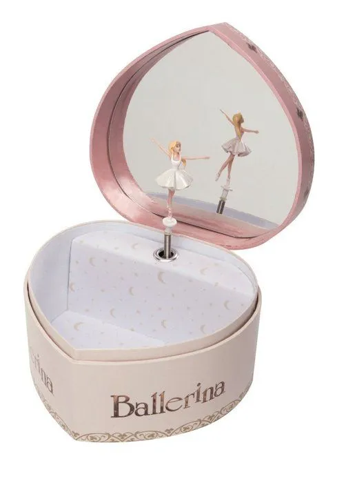 Boite Coeur à Bijoux Musicale - Ballerina-2