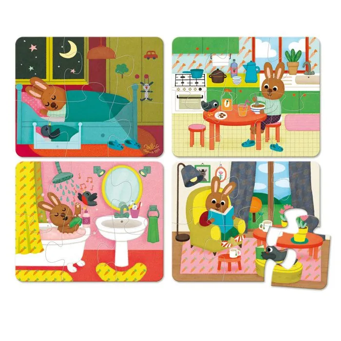 Puzzle 4 x 6 pièces : La maison-3