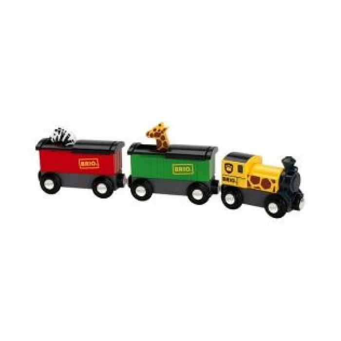 Train Safari - BRIO - Train miniature - Girafe et zèbre - Jouet pour enfant de 3 ans et plus-2