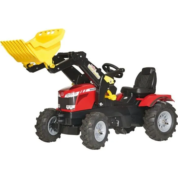 Tracteur à pédales ROLLY TOYS MASSEY FERGUSSON Farmtrac - Rouge - Pour Enfant à partir de 3 ans-0