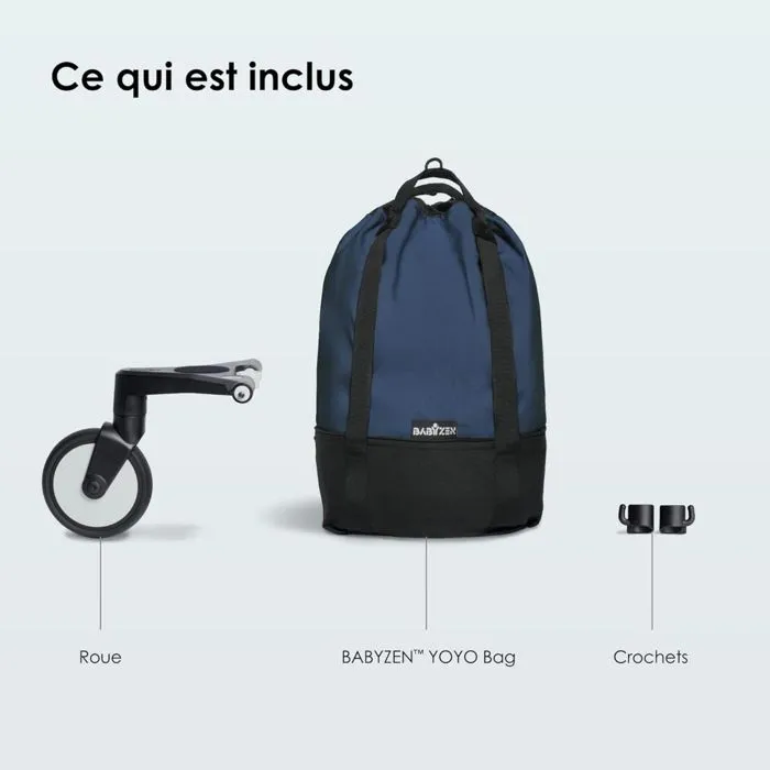 Sac YOYO+ - BABYZEN - Marine - 4 roues - Bébé - Poussette citadine-1