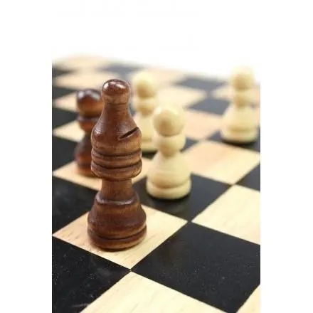Coffret métal 5 jeux en 1 - TACTIC - Echecs, dames, backgammon, dominos et tic-tac-toe-2