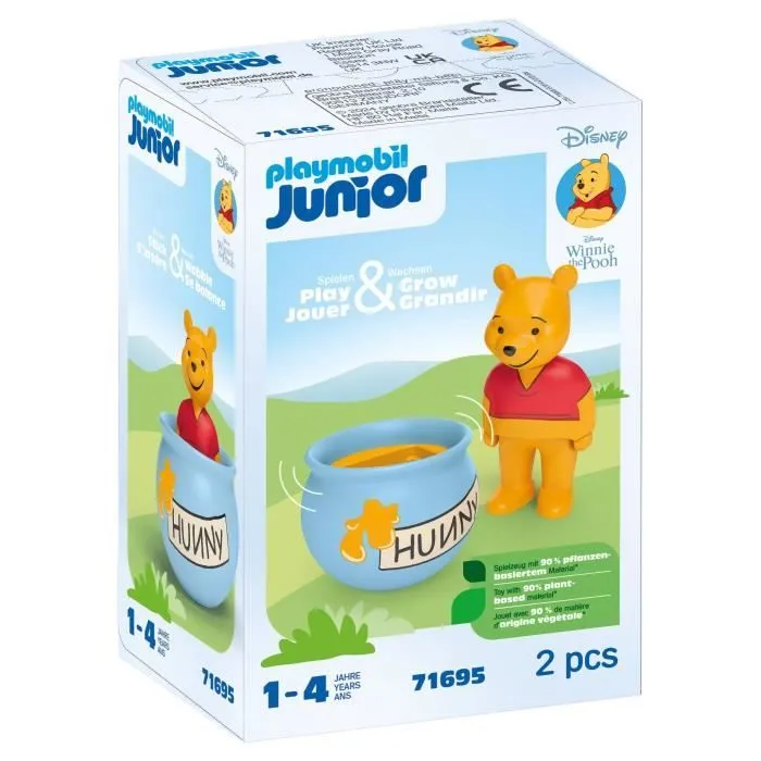 PLAYMOBIL Junior 71695 Winnie l'ourson et culbuto pot de miel, Junior & Disney, Dès 12 mois-0
