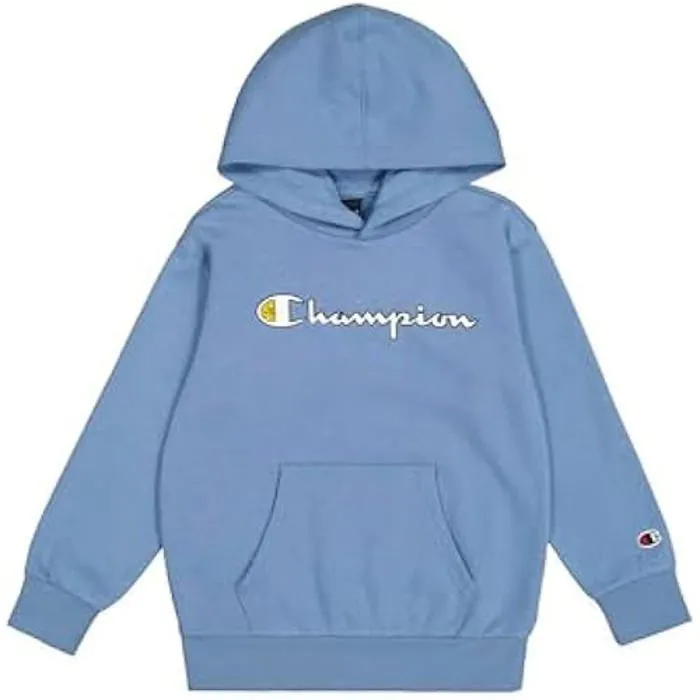 Sweat à Capuche - CHAMPION - Garçon - Bleu - Manches Longues - Col Capuche-0