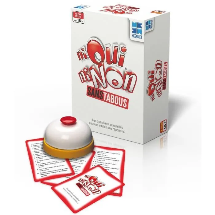Jeu de société Ni Oui Ni Non Sans Tabous - Megableu - Pour adultes à partir de 18 ans-1
