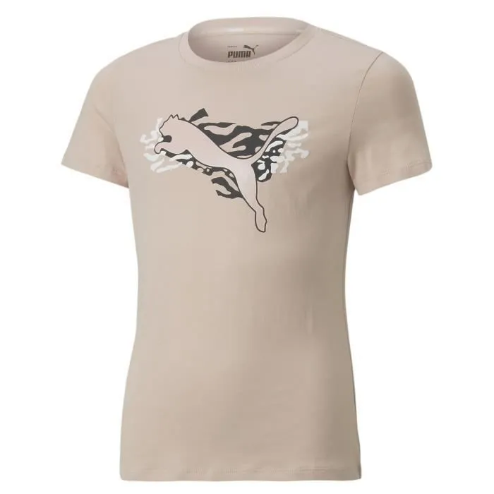 T-shirt - Puma - Alpha - Rose - Enfant - Manches courtes-0