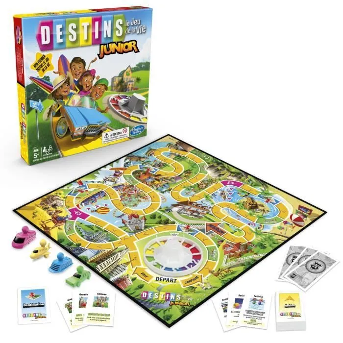 Jeu Destins - Hasbro Gaming - Le jeu de la vie Junior - pour enfants - à partir de 5 ans-2
