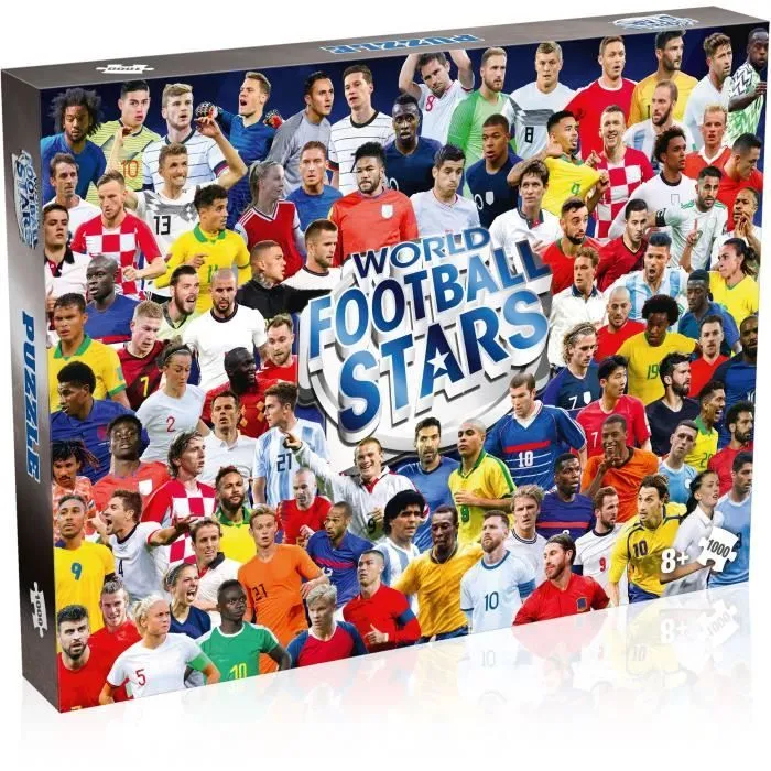 WINNING MOVES- FOOTBALL PUZZLE, WM03897-ML1-6, MULTICOLORE, TAILLE UNI-0
