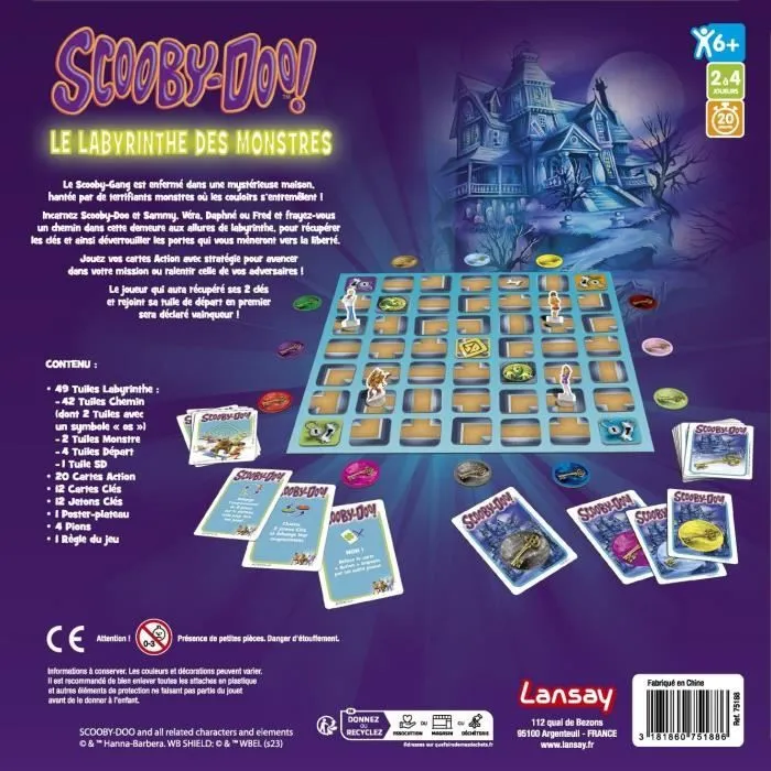 Le Labyrinthe des monstres - SCOOBY-DOO - Jeu de société-2
