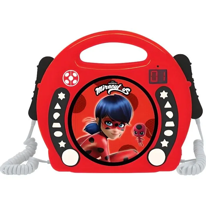 Lecteur CD portable avec 2 microphones Miraculous-0