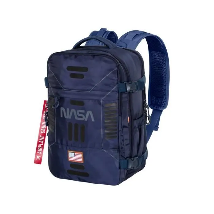 Sac à dos de cabine - NASA - Mercury - Bleu Foncé - 40x20x25 cm - Léger et imperméable-0