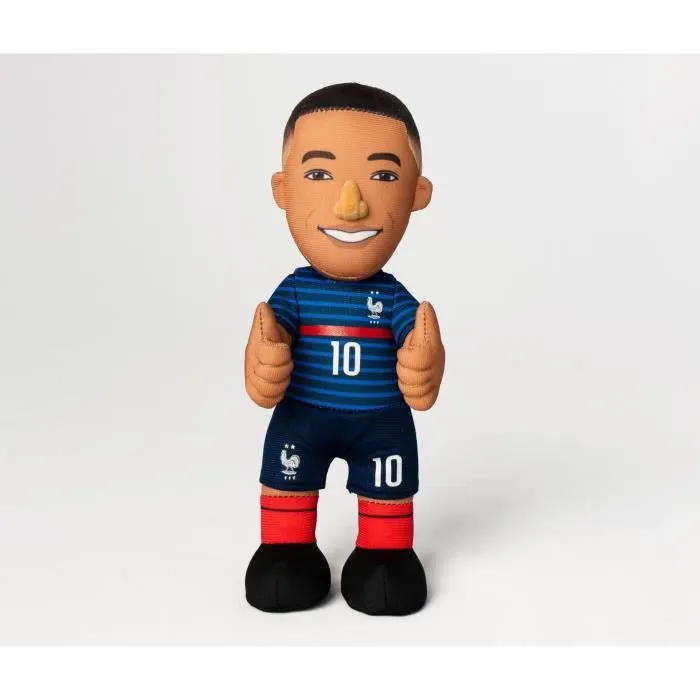 Peluche FFF Kylian Mbappé - Bleu - Enfant - Intérieur - 100% Polyester-0