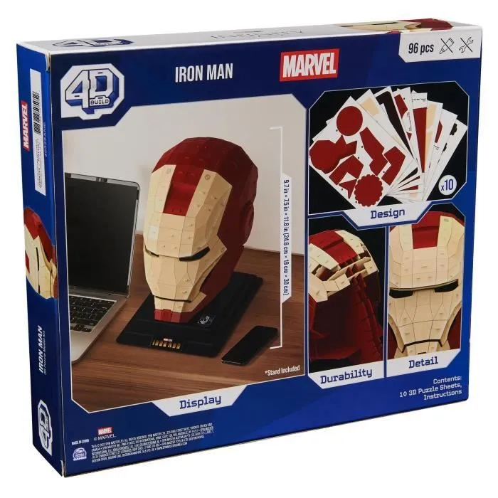 Marvel - CASQUE IRON MAN -Maquette 4D à construire-5