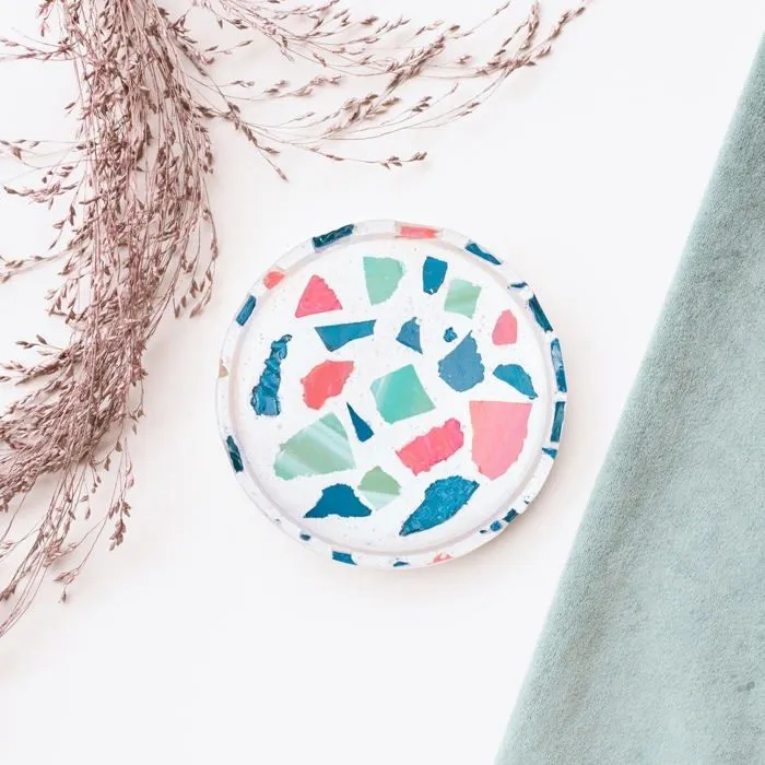 Jeu de creation de bijoux Thumbs up - TZOTRITRA - Plateau a Bijoux en terrazzo DIY - Plateau a bibelots-3