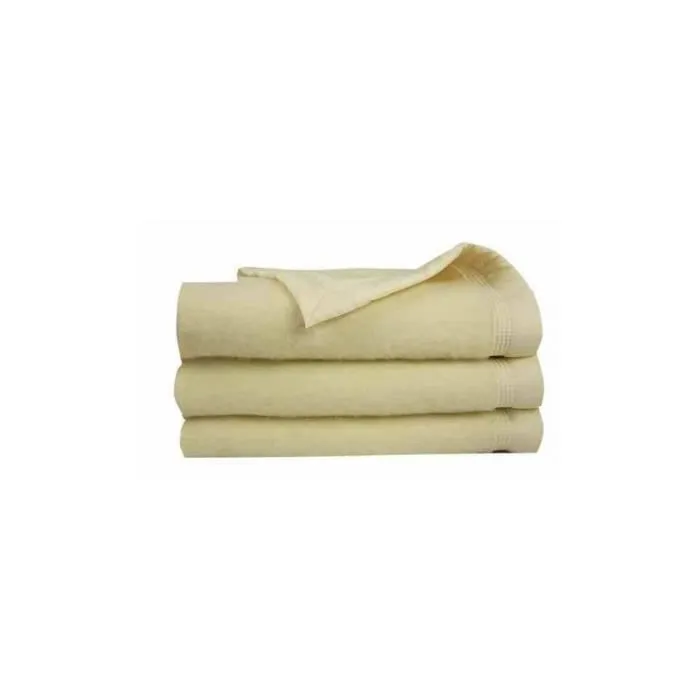 Couverture Pure Laine Vierge 600g/m2 bicolore - Ecru - 240 x 300 cm-0