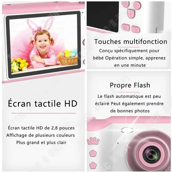 TD® enfants portables peuvent prendre des photos et imprimer petit dessin animé appareil photo numérique mini caméra SLR-1