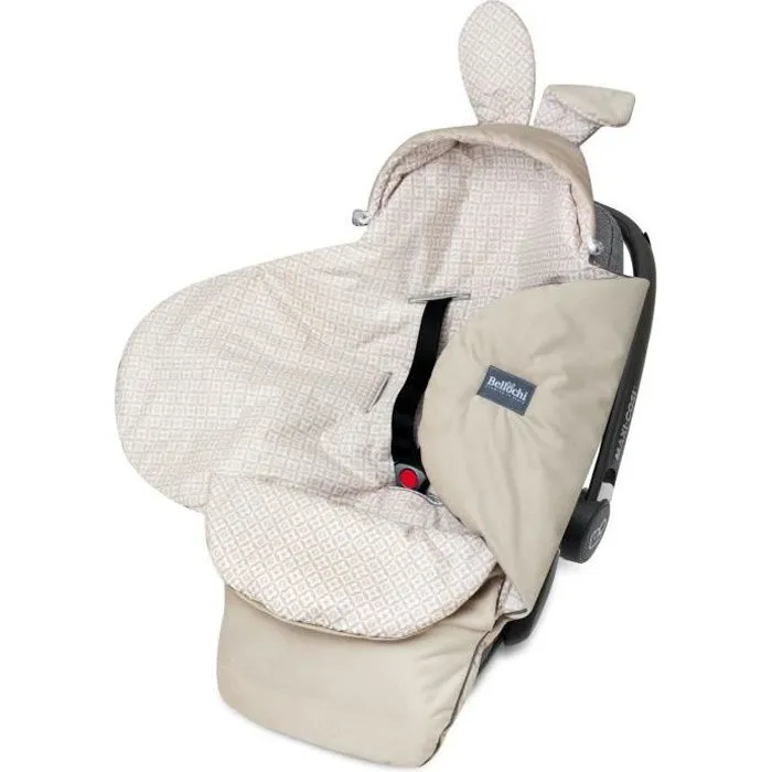 Bellochi Nid D'ange Bebe - Couverture pour Nacelle Poussette Landau Siège Auto - Chanceliere Universelle - Lux-3