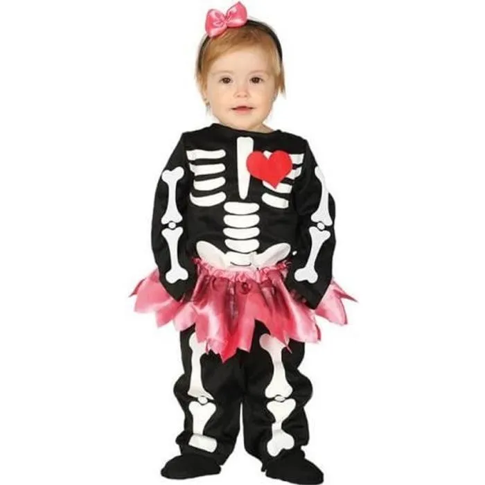 Déguisement de Squelette Tutu pour bébé-0