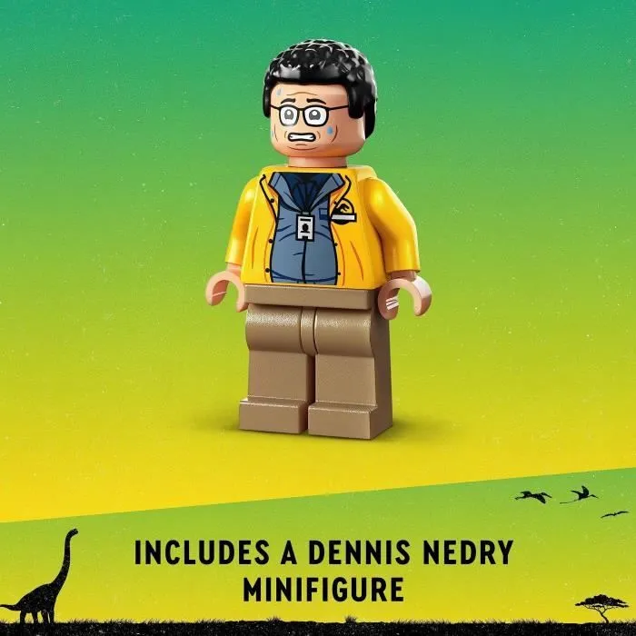 LEGO® Jurassic Park 76958 L'Embuscade du Dilophosaure, Jouet de Dinosaure avec Voiture Jeep-3