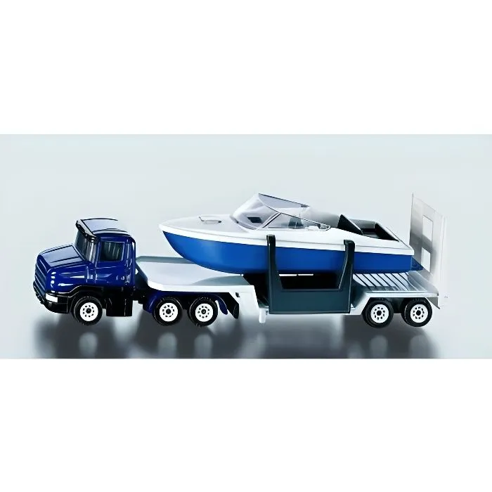 Véhicule Miniature - SIKU - Camion et Bateau - Pour Enfant de 3 ans et plus - Utilisation Extérieure-0