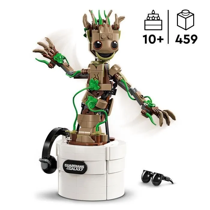 LEGO® Marvel 76297 La danse de Bébé Groot, Jouet animé à construire pour enfants-1