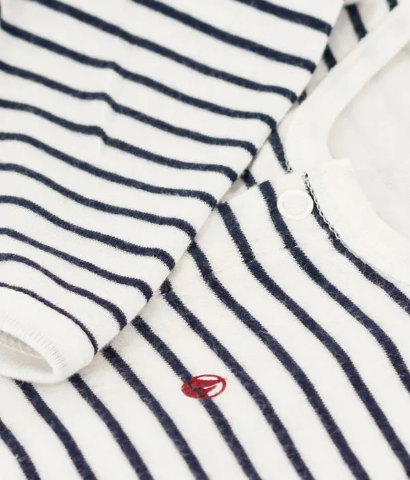 Housse de pyjama bebe - range-pyjama Petit bateau - A09IO - Pyjama Dors Bien, Marshmallow/Smoking, 0 Mois Mixte bébé-2