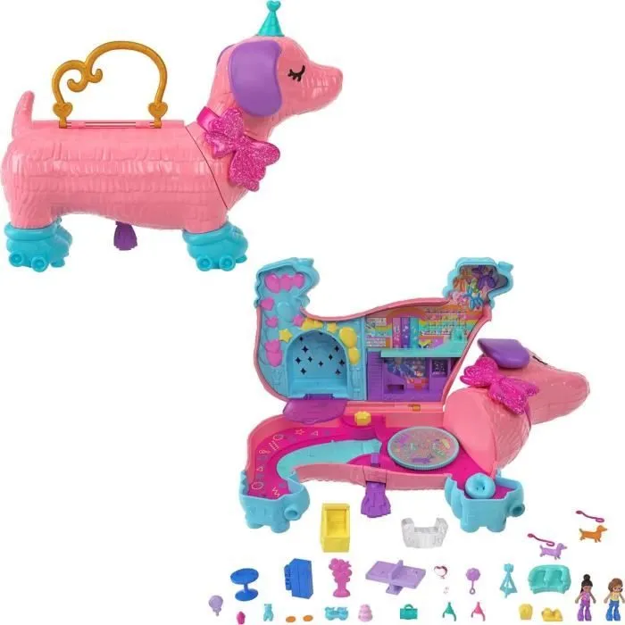 Polly Pocket-La Fête Du Chiot-Coffret avec figurines HYD98-0