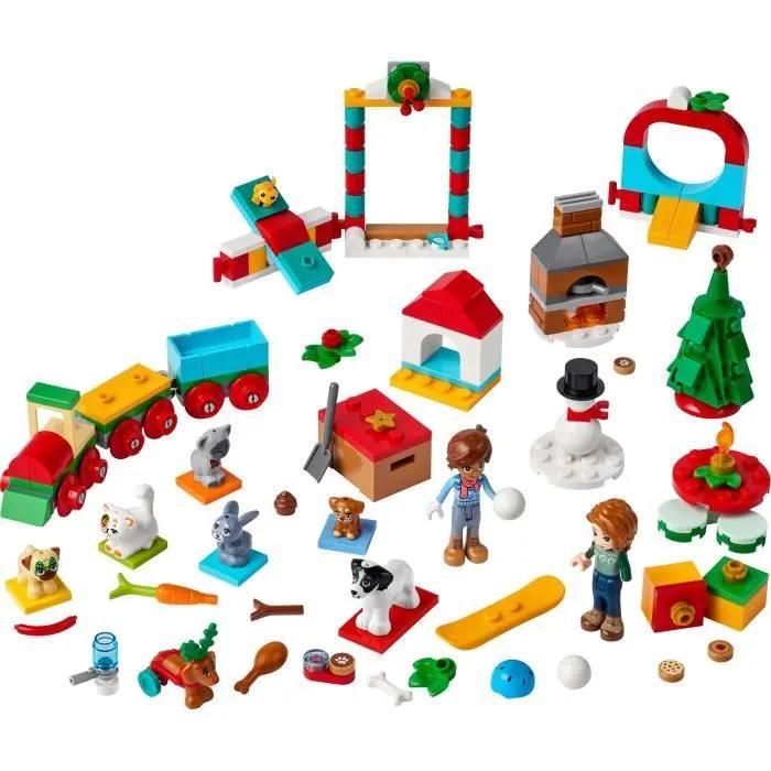 LEGO® Friends - Calendrier de l’Avent 2023 - 24 Cadeaux dont 8 Figurines d'Animaux - Cadeau Noël-1