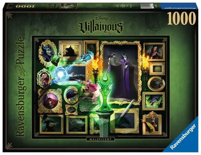 Puzzle 1000 pièces Disney Villainous - Maléfique Ravensburger - Collection Disney Villainous - Dès 14 ans-1