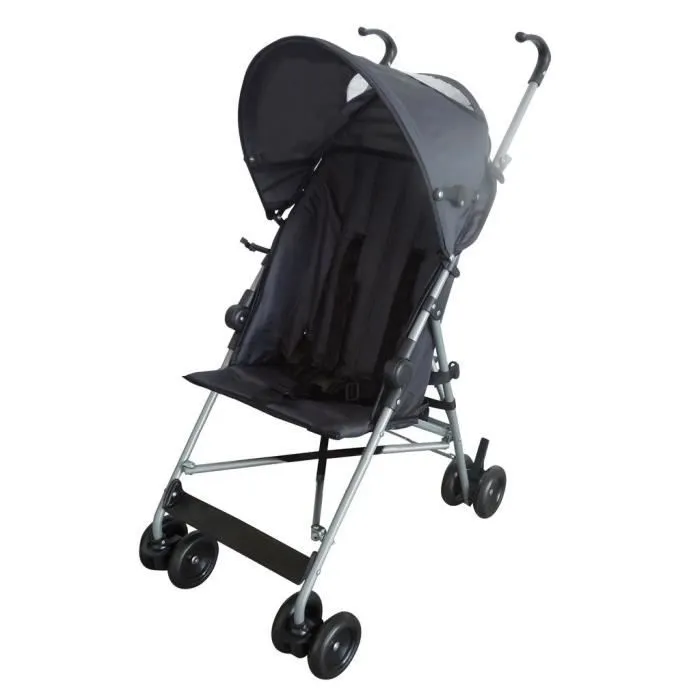 Bebeboutik Poussette polyvalente sport ASALVO Poussette Moving Coal grise 4 roues Blanc Mixte