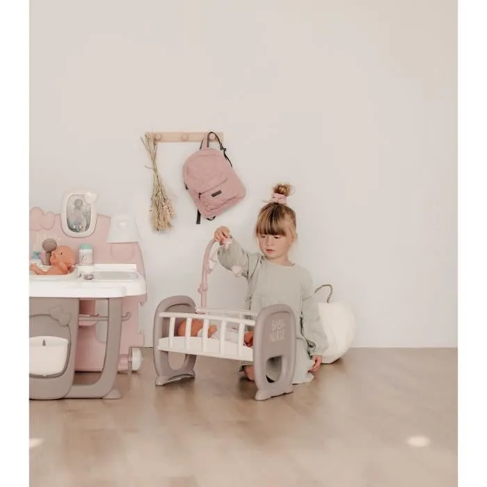 SMOBY - Baby Nurse Grande Maison des Bébés - Cuisine, Salle de Bain et Chambre - Fabriqué en France-2