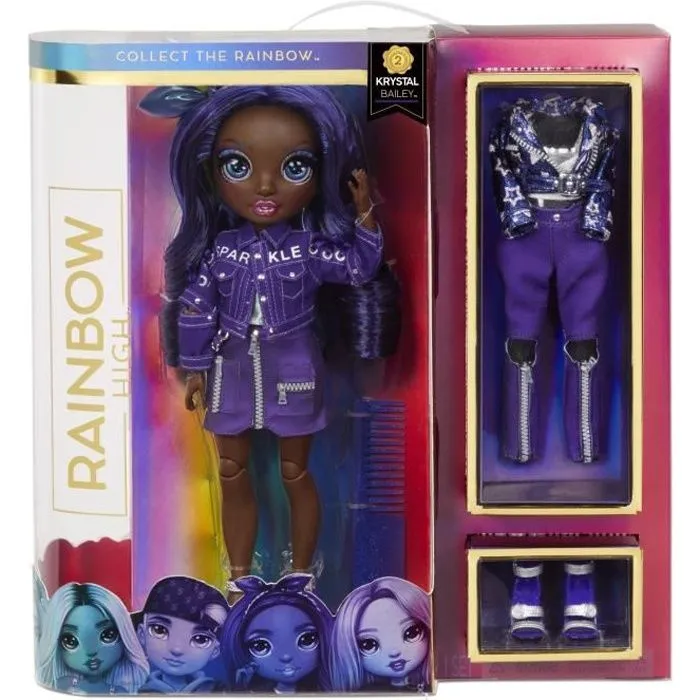 Rainbow High - Poupée Mannequin 28cm - Krystal Bailey-0