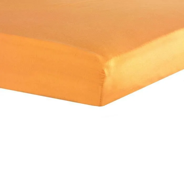 TROIS KILOS SEPT Drap housse - 60x120 cm - Orange