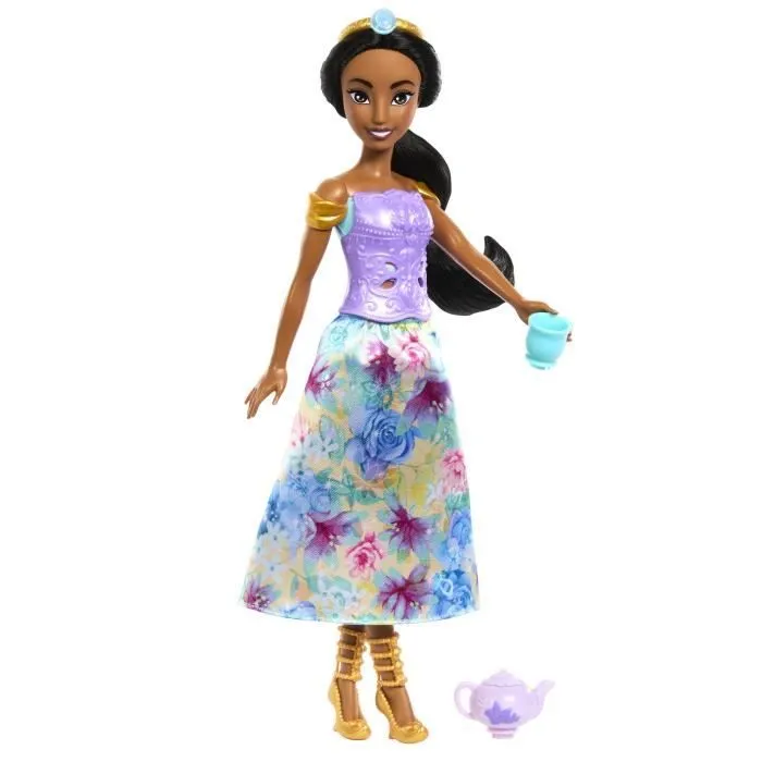 Spin & Reveal Jasmine Mattel Poupée Disney Princesses avec accessoires et 11 surprises HXC23-3