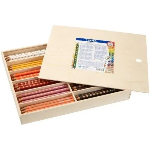 Crayons de couleur - LYRA - GROOVE - 144 crayons - 12 couleurs - Mine résistante-0