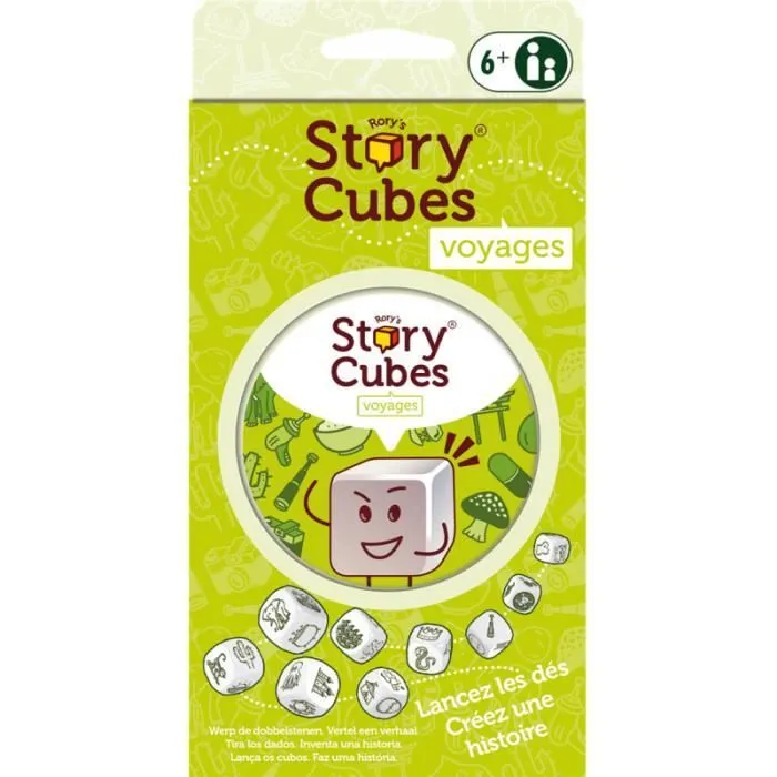 Jeu de société - Rory's Story Cubes : Voyages - Asmodee Vert-3