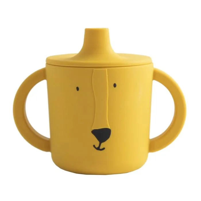 Tasse d'apprentissage en silicone - Mr. Lion - Jaune - Verre à bec bébé - Trixie-3