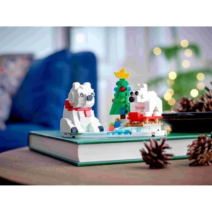 Jouet - LEGO - Les ours blancs en hiver - 312 pièces - Décoration de Noël-2