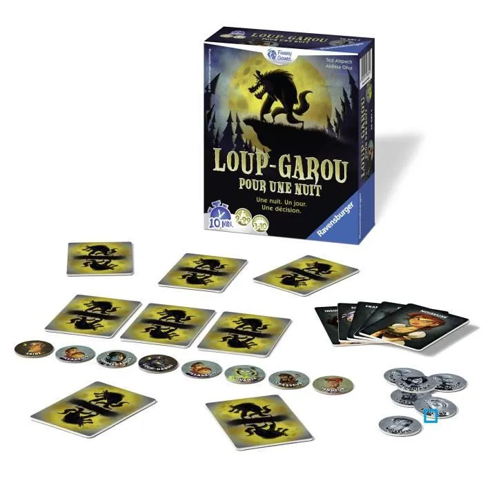 Loup Garou pour une Nuit - Ravensburger - Jeu d'ambiance Enfants et Adultes - Jeu de rôle - 3 à 10 joueurs dès 9 ans-1