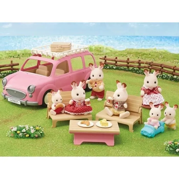 SYLVANIAN FAMILIES - Monospace rose pour pique-nique en famille-1