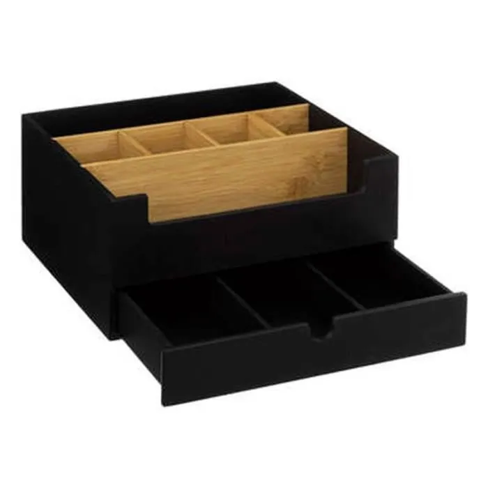 Organiseur 1 Tiroir "Natureo" 26cm Noir-1