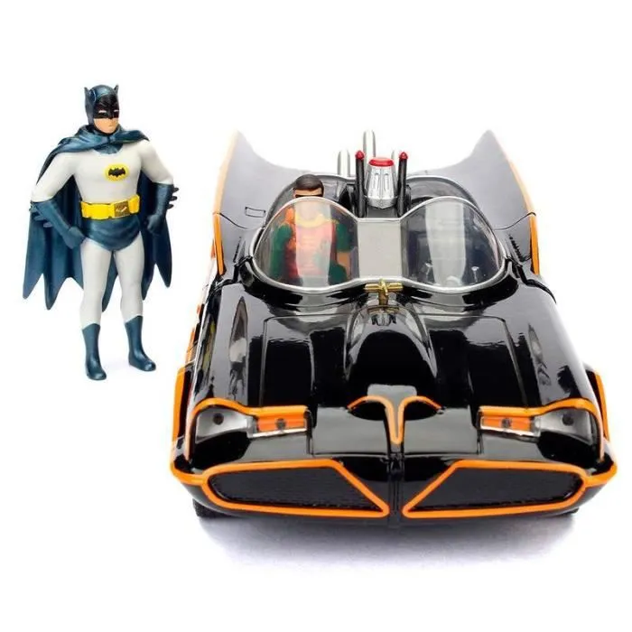 Figurine - DC COMICS - Batman 1966 Batmobile - 1:24 - Métal Die-Cast - Noir-2