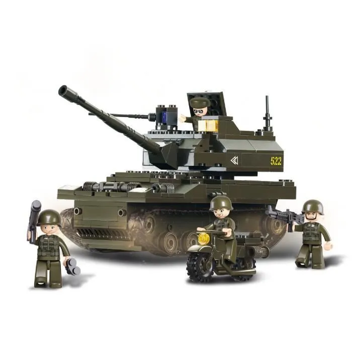 Briques Compatibles Lego - Construction - Armée Serie Le Tank - Sluban-1